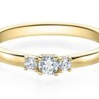 Brillant 3-Steiner Gelbgold